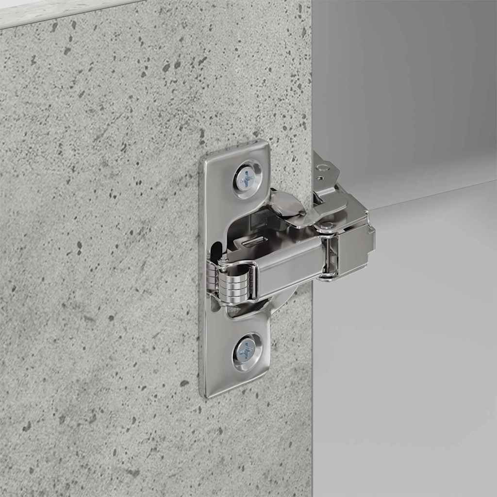 Hangkast Beton Grijs en Wit 57 x 57 x 100 cm Bewerkt hout is nu te koop bij PeponiXL, paradijselijk wonen!