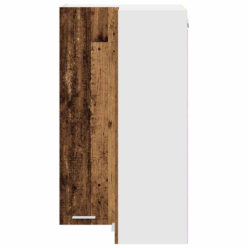 Hangkast Oude Hout en Wit 57 x 57 x 100 cm Bewerkt hout is nu te koop bij PeponiXL, paradijselijk wonen!