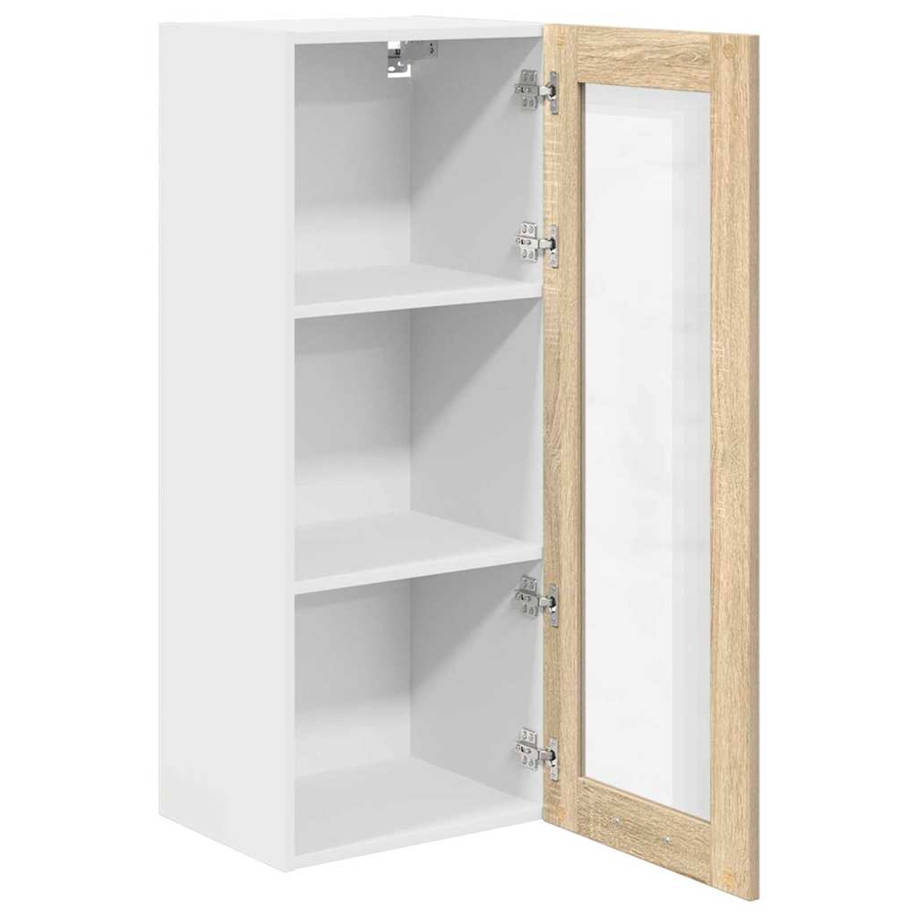 Hangkast met opslag Sonoma Eiken 40 x 31 x 100 cm Bewerkt hout is nu te koop bij PeponiXL, paradijselijk wonen!