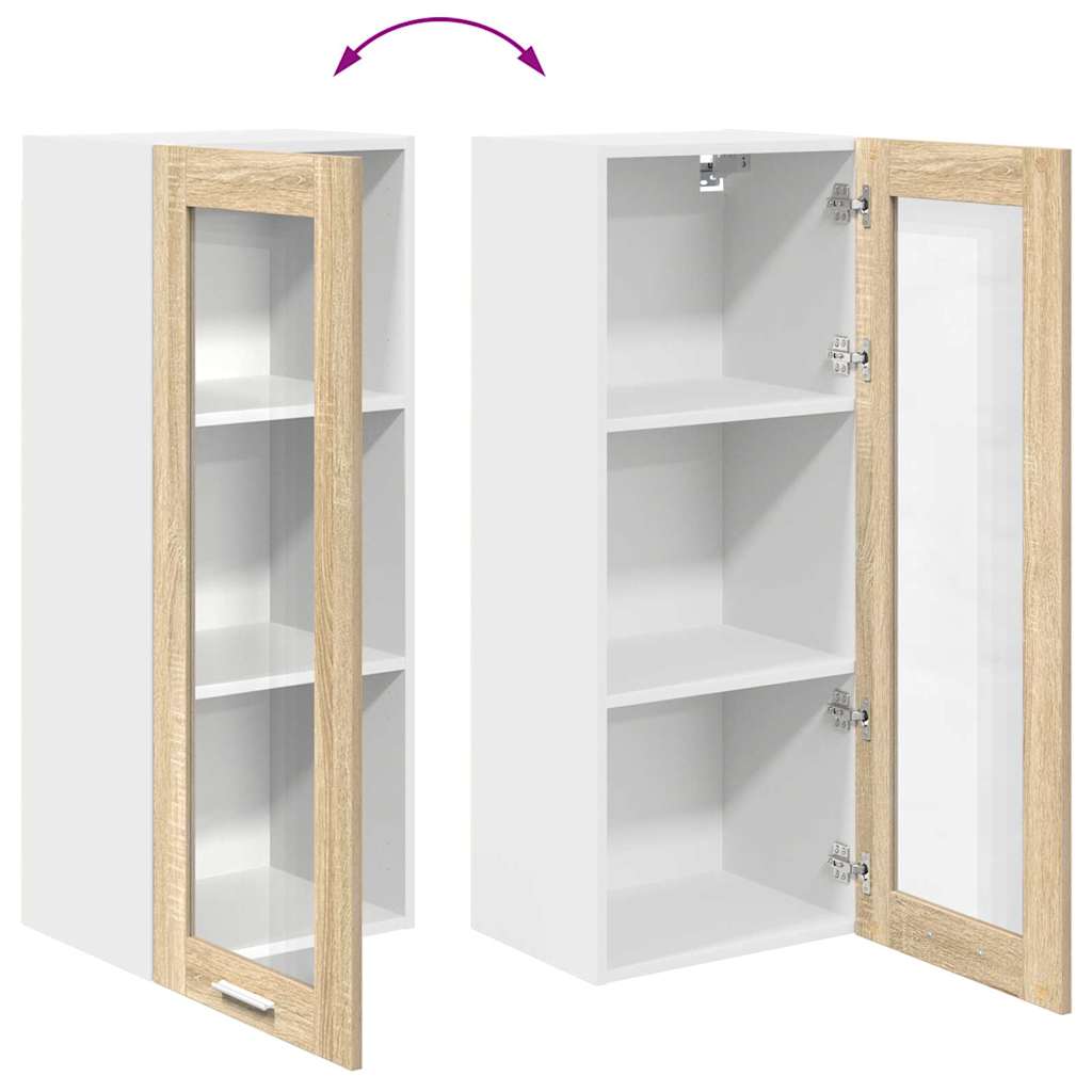Hangkast met opslag Sonoma Eiken 40 x 31 x 100 cm Bewerkt hout is nu te koop bij PeponiXL, paradijselijk wonen!