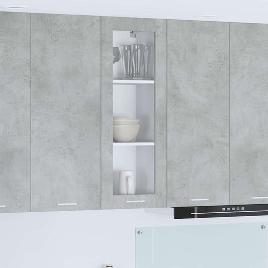 Hangkast met opslag Beton Grijs 40 x 31 x 100 cm Bewerkt hout is nu te koop bij PeponiXL, paradijselijk wonen!
