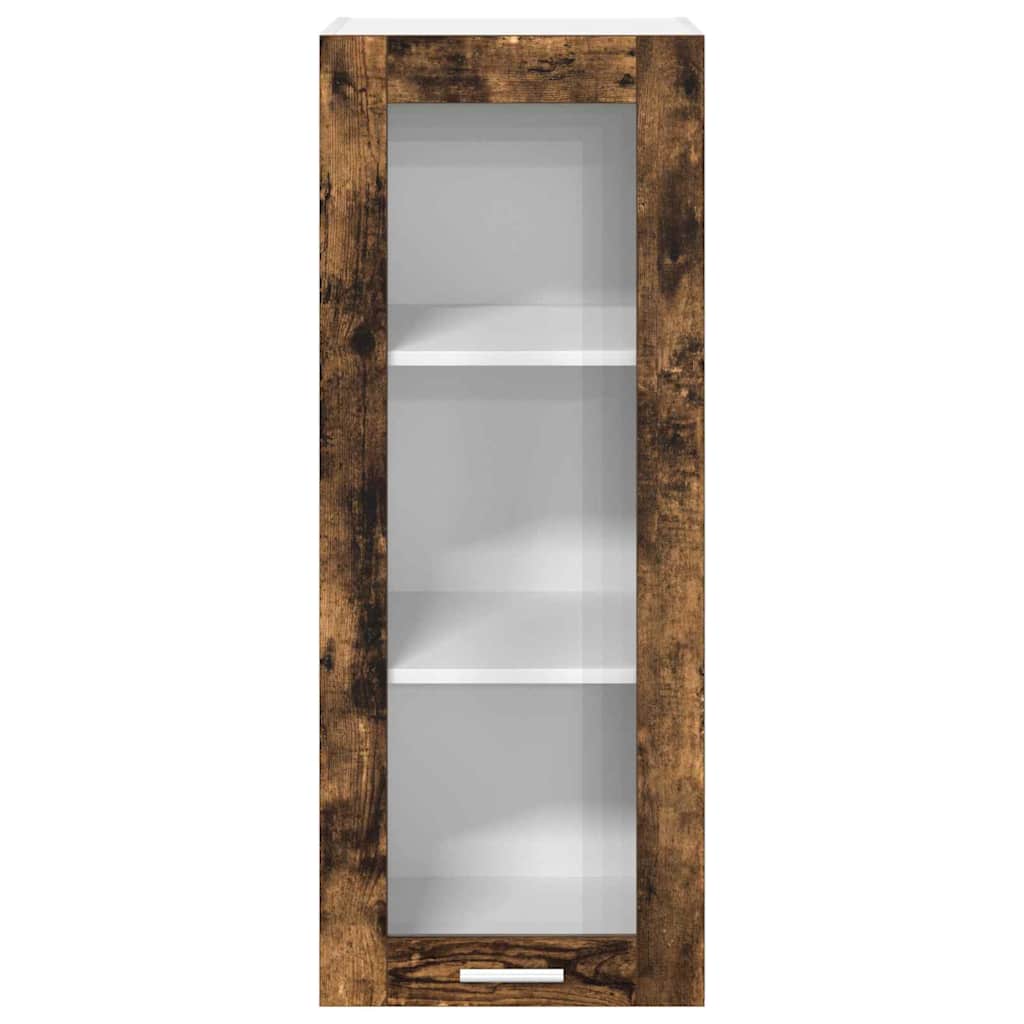 Hangkast met opslag Gerookt eiken 40 x 31 x 100 cm Bewerkt hout is nu te koop bij PeponiXL, paradijselijk wonen!