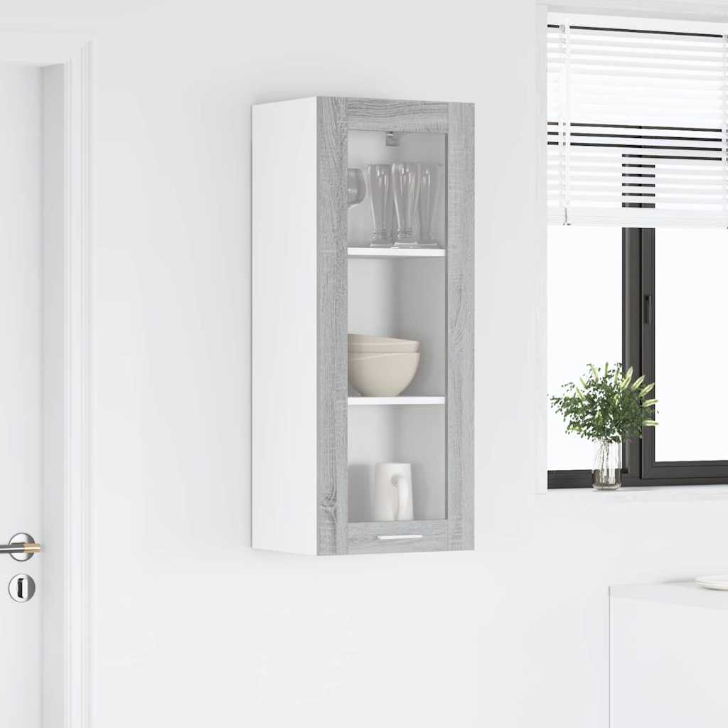 Hangkast met opslag Grijs Sonoma 40 x 31 x 100 cm Bewerkt hout is nu te koop bij PeponiXL, paradijselijk wonen!