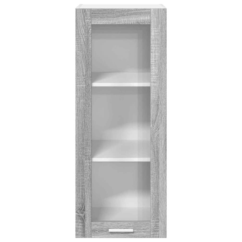 Hangkast met opslag Grijs Sonoma 40 x 31 x 100 cm Bewerkt hout is nu te koop bij PeponiXL, paradijselijk wonen!