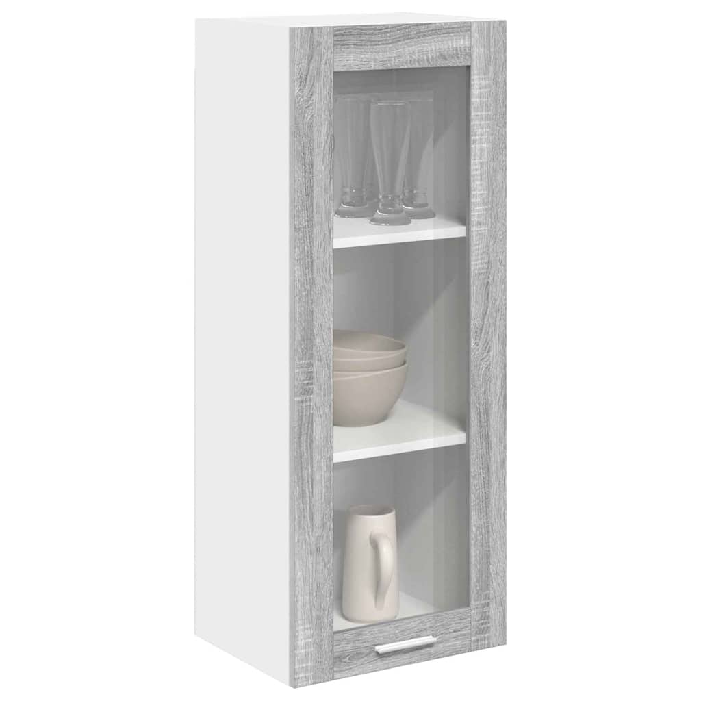Hangkast met opslag Grijs Sonoma 40 x 31 x 100 cm Bewerkt hout is nu te koop bij PeponiXL, paradijselijk wonen!