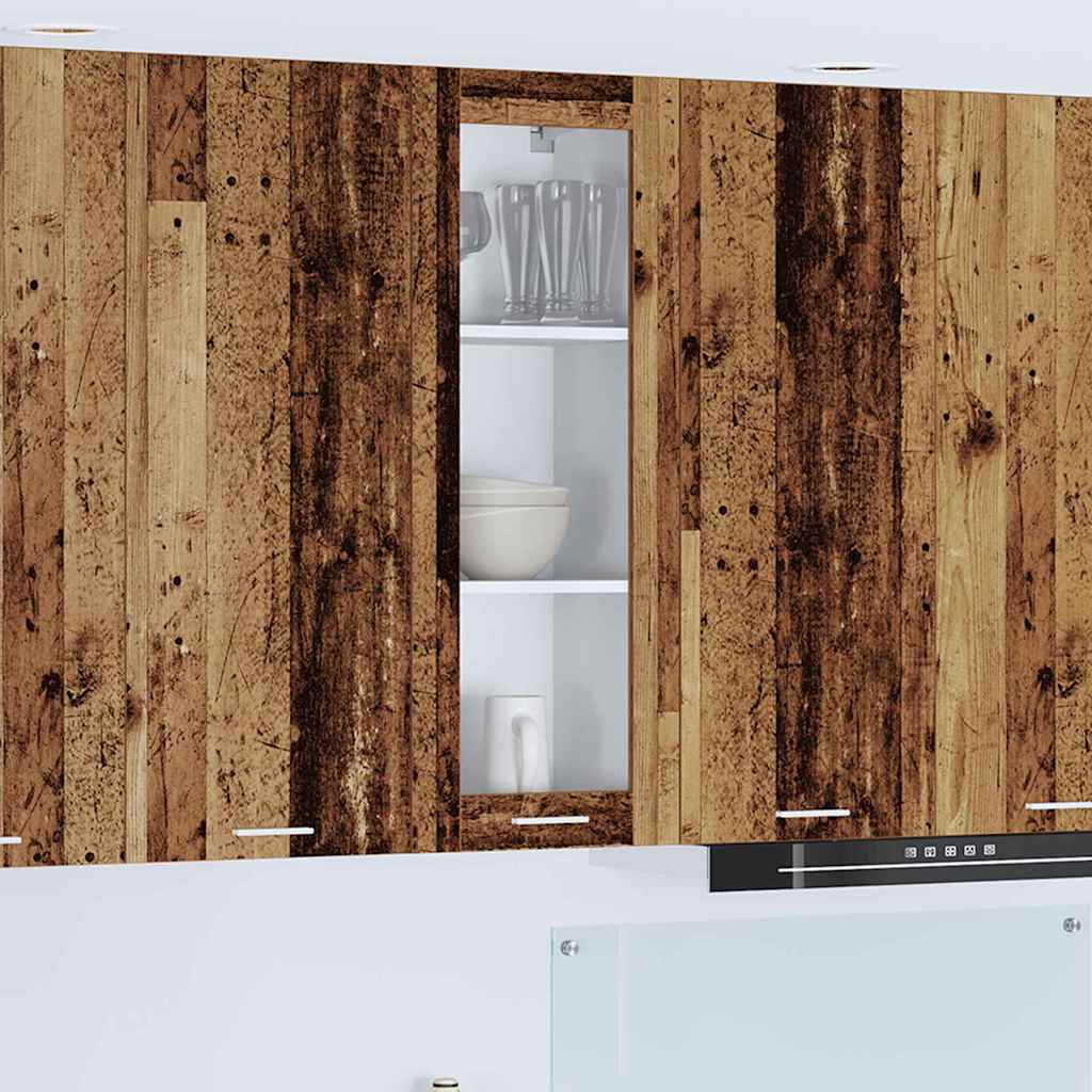 Hangkast met opslag Oudhout 40 x 31 x 100 cm Bewerkt hout is nu te koop bij PeponiXL, paradijselijk wonen!