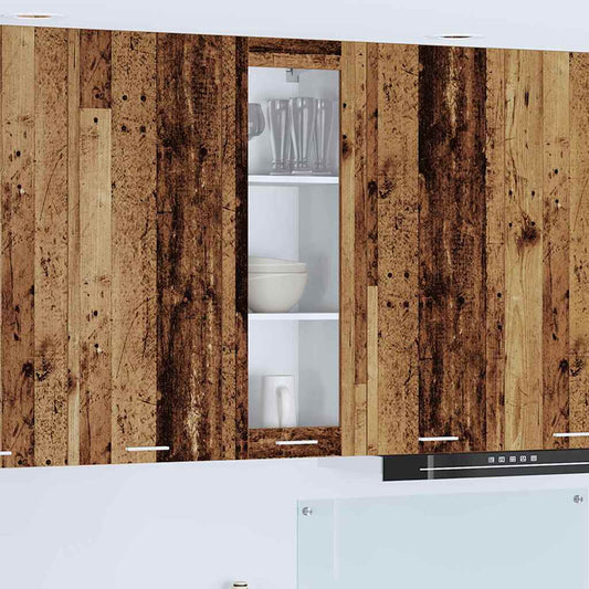 Hangkast met opslag Oudhout 40 x 31 x 100 cm Bewerkt hout is nu te koop bij PeponiXL, paradijselijk wonen!