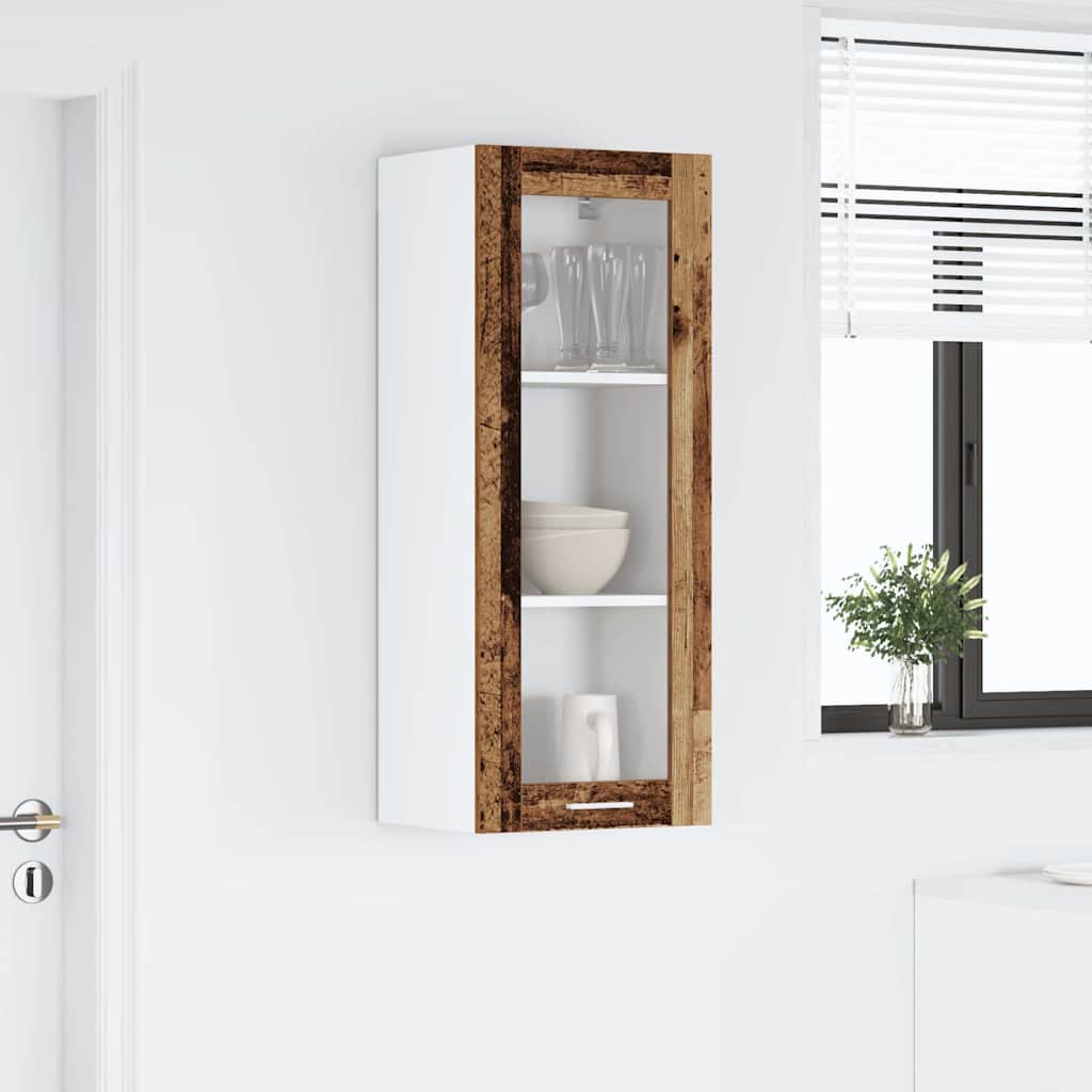 Hangkast met opslag Oudhout 40 x 31 x 100 cm Bewerkt hout is nu te koop bij PeponiXL, paradijselijk wonen!