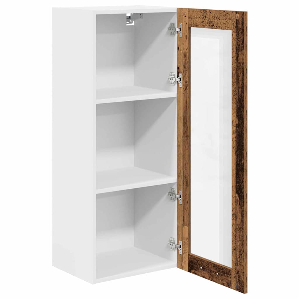 Hangkast met opslag Oudhout 40 x 31 x 100 cm Bewerkt hout is nu te koop bij PeponiXL, paradijselijk wonen!