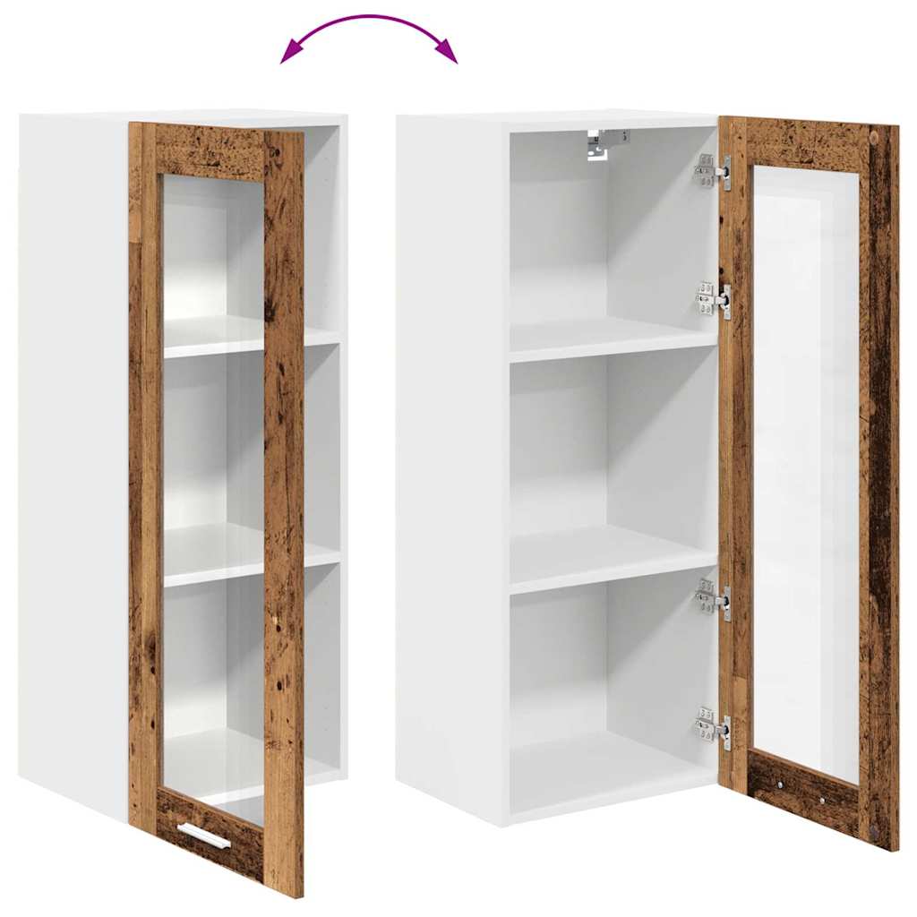 Hangkast met opslag Oudhout 40 x 31 x 100 cm Bewerkt hout is nu te koop bij PeponiXL, paradijselijk wonen!