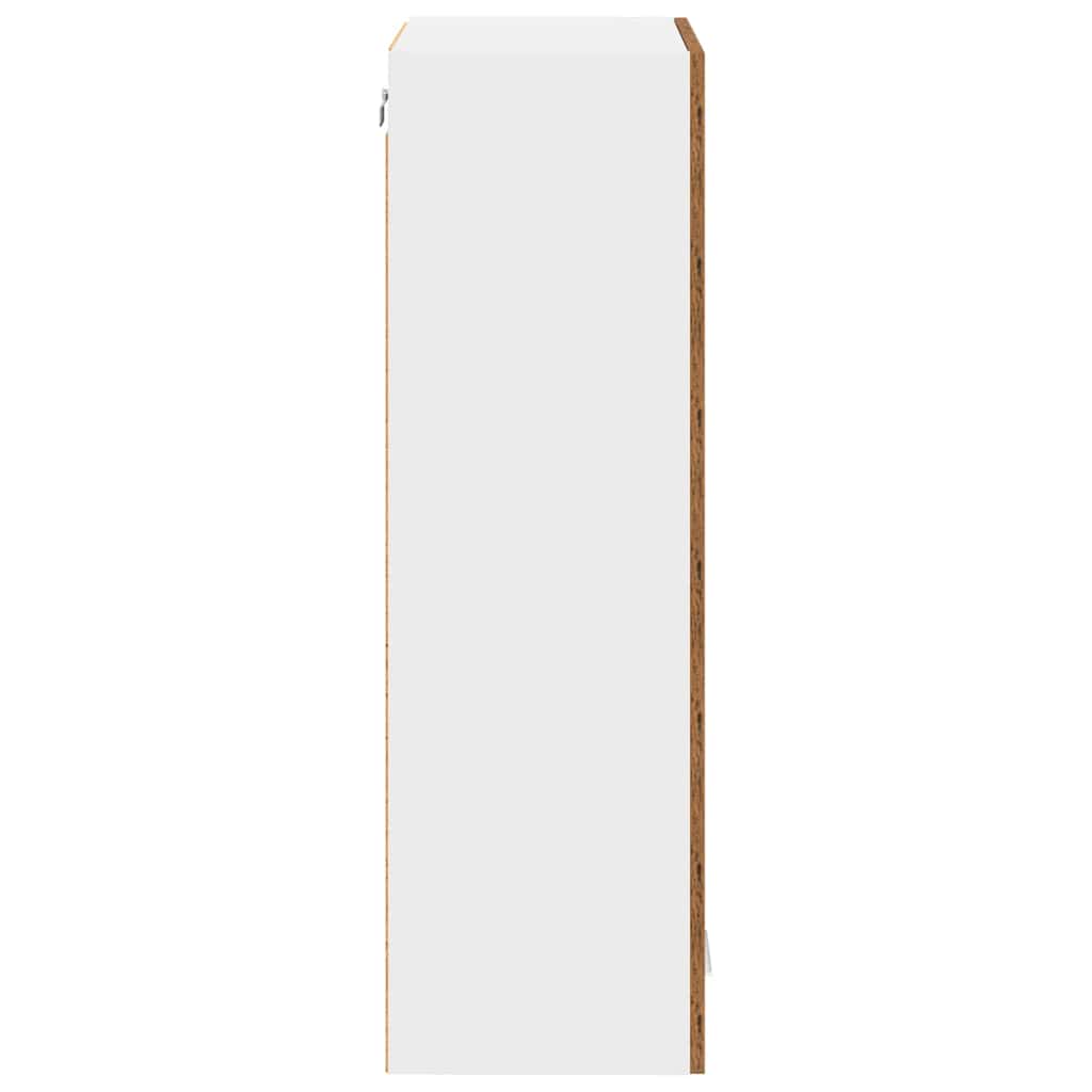 Hangkast met opslag Oudhout 40 x 31 x 100 cm Bewerkt hout is nu te koop bij PeponiXL, paradijselijk wonen!