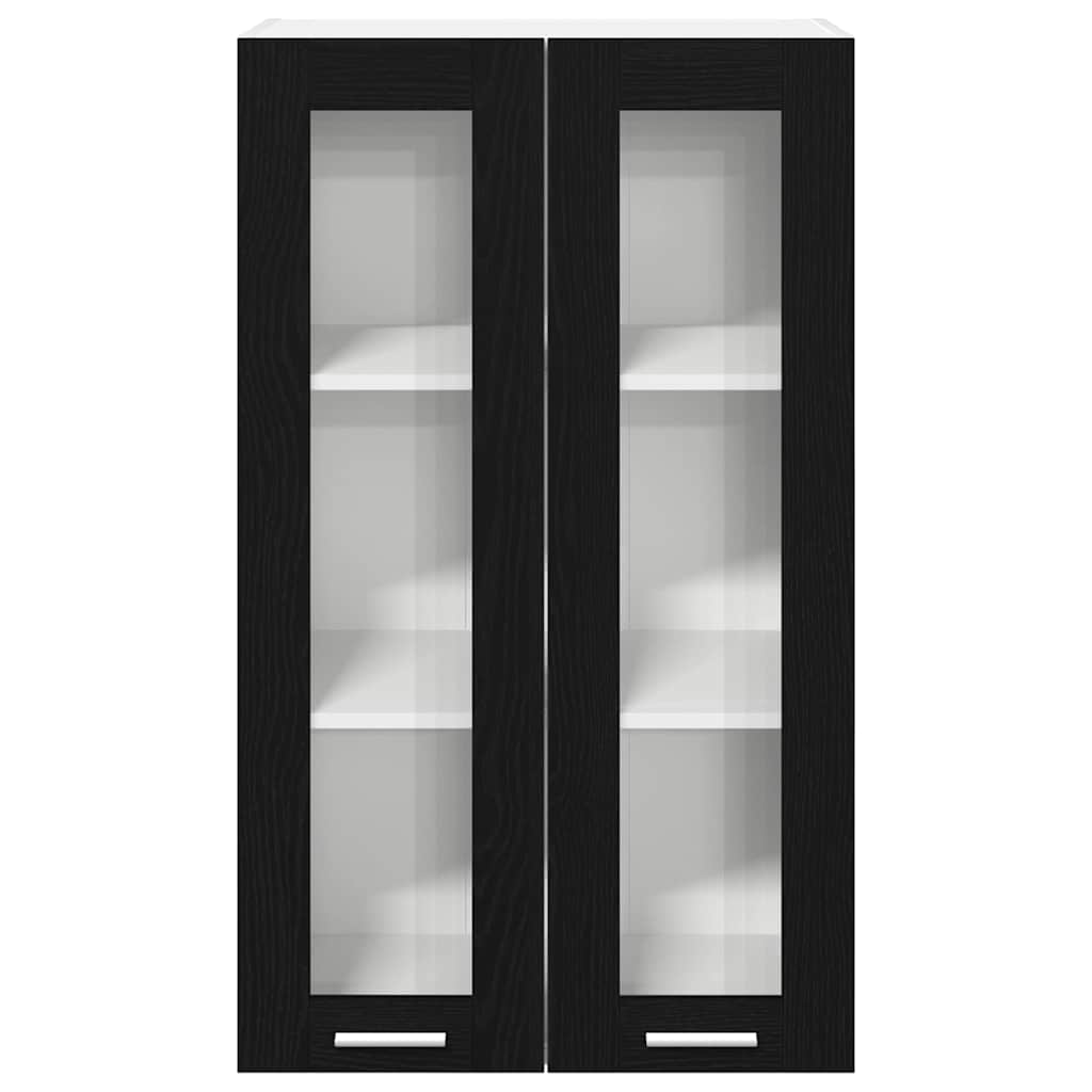 Hangkast Riga Zwart Eiken 60 x 31 x 100 cm Bewerkt hout is nu te koop bij PeponiXL, paradijselijk wonen!