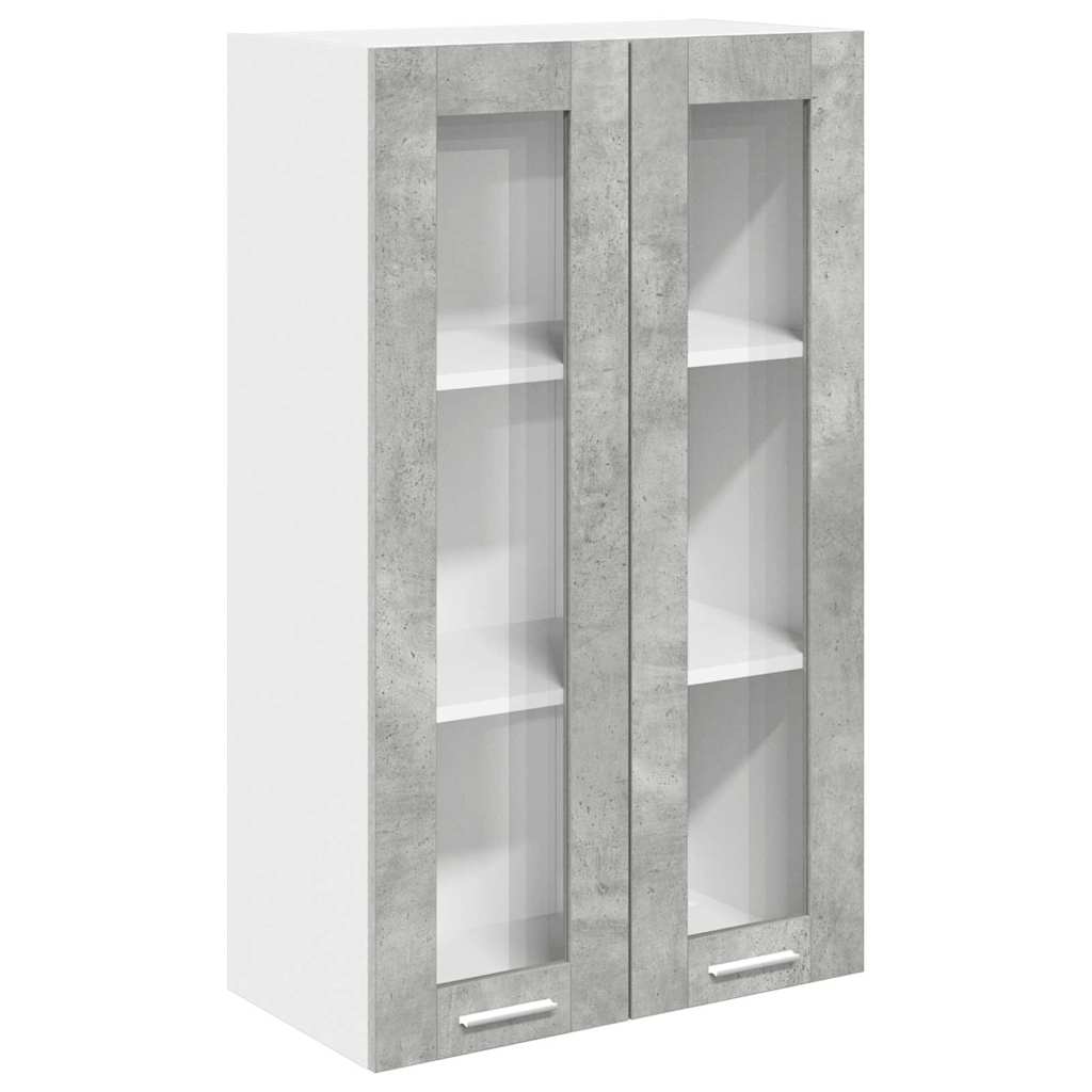Hangkast met opslag Beton Grijs 60 x 31 x 100 cm Bewerkt hout is nu te koop bij PeponiXL, paradijselijk wonen!