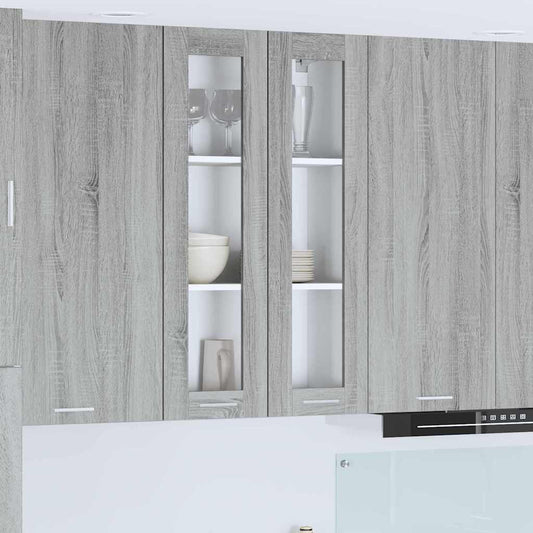 Hangkast met opslag Grijs Sonoma 60 x 31 x 100 cm Bewerkt hout is nu te koop bij PeponiXL, paradijselijk wonen!
