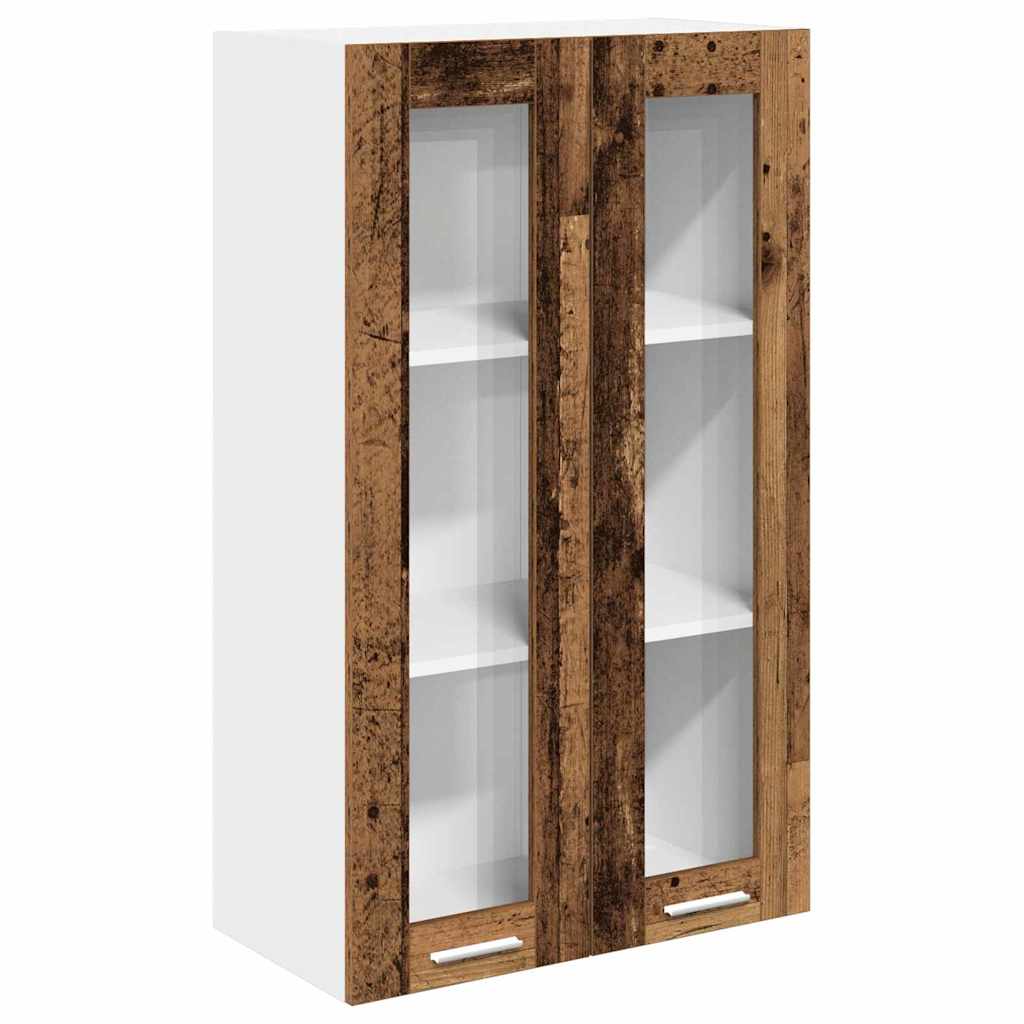 Hangkast met opslag Oudhout 60 x 31 x 100 cm Bewerkt hout is nu te koop bij PeponiXL, paradijselijk wonen!