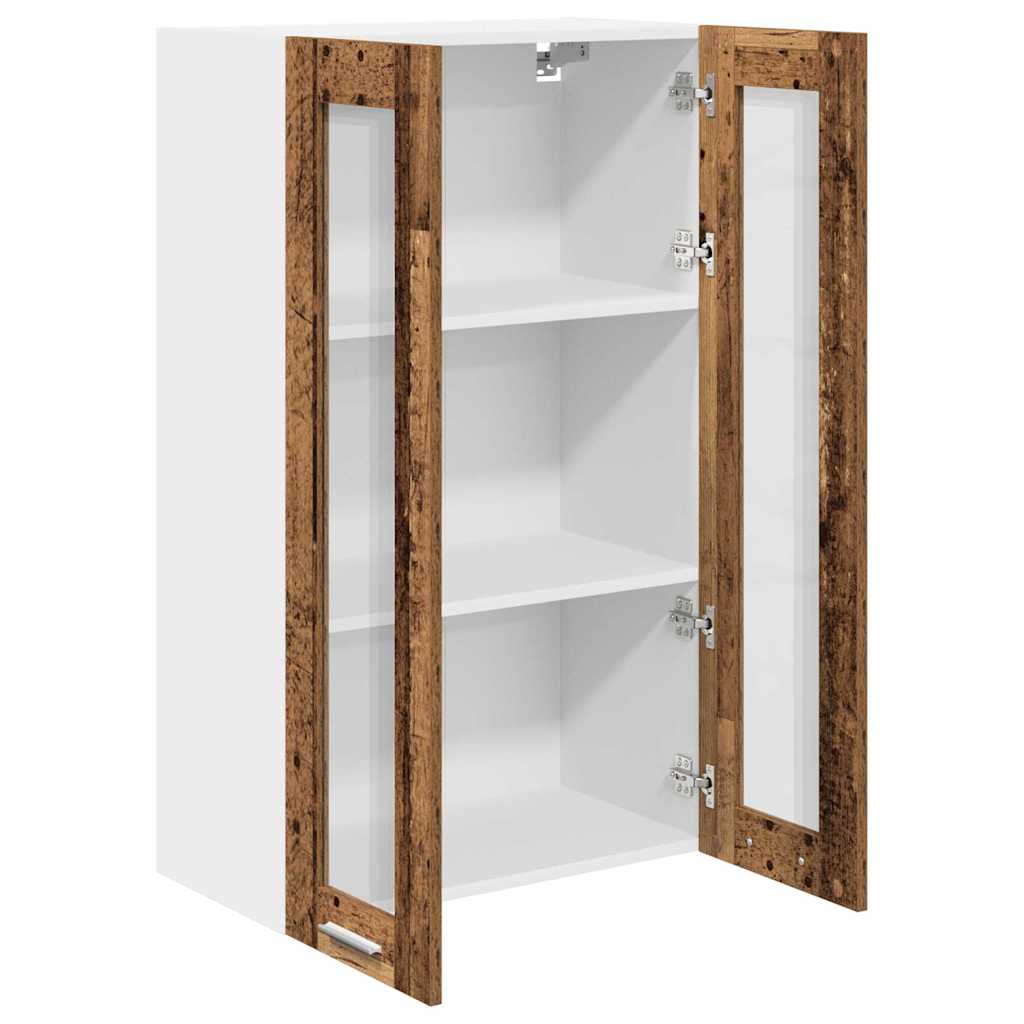 Hangkast met opslag Oudhout 60 x 31 x 100 cm Bewerkt hout is nu te koop bij PeponiXL, paradijselijk wonen!