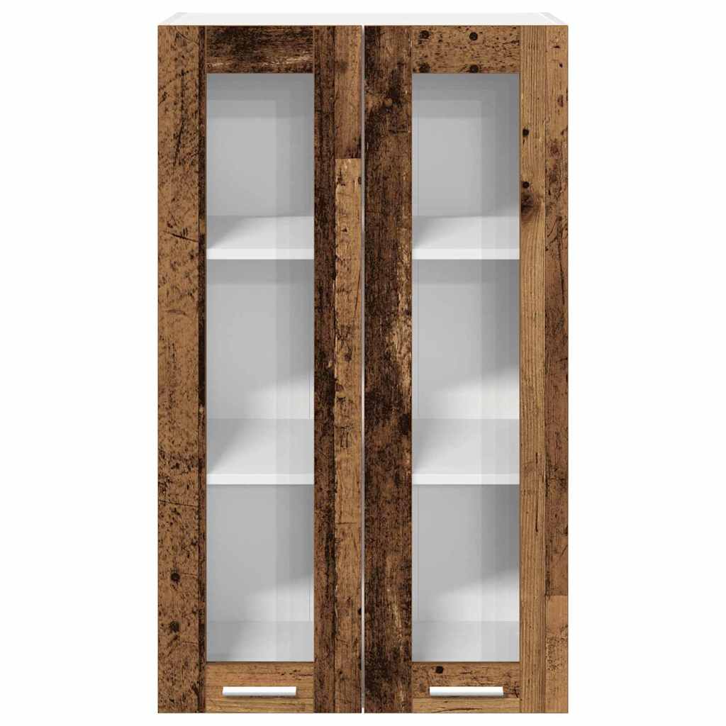 Hangkast met opslag Oudhout 60 x 31 x 100 cm Bewerkt hout is nu te koop bij PeponiXL, paradijselijk wonen!