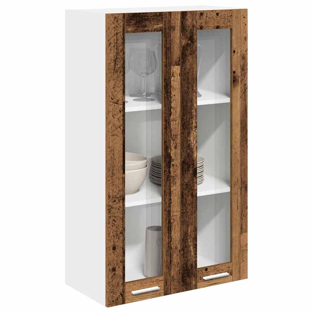Hangkast met opslag Oudhout 60 x 31 x 100 cm Bewerkt hout is nu te koop bij PeponiXL, paradijselijk wonen!