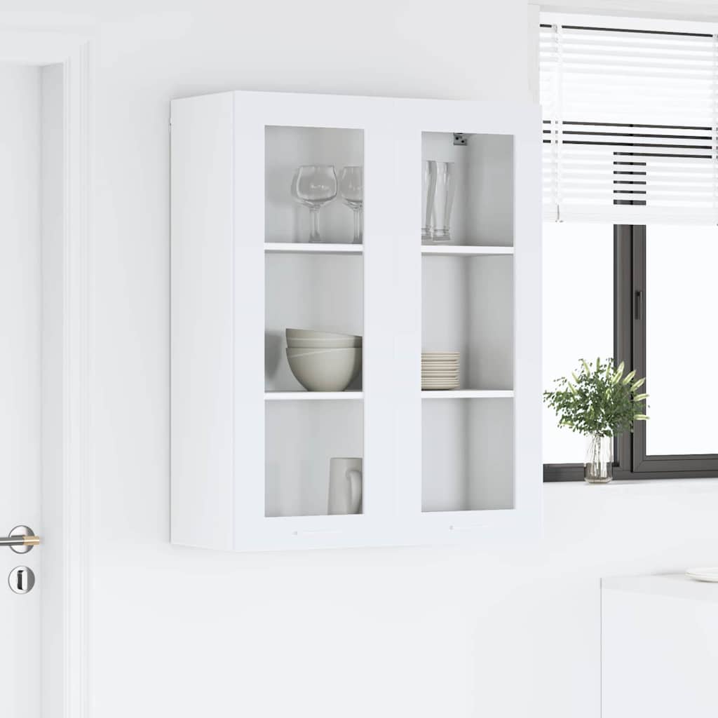 Hangkast met opslag Wit 80 x 31 x 100 cm Bewerkt hout is nu te koop bij PeponiXL, paradijselijk wonen!