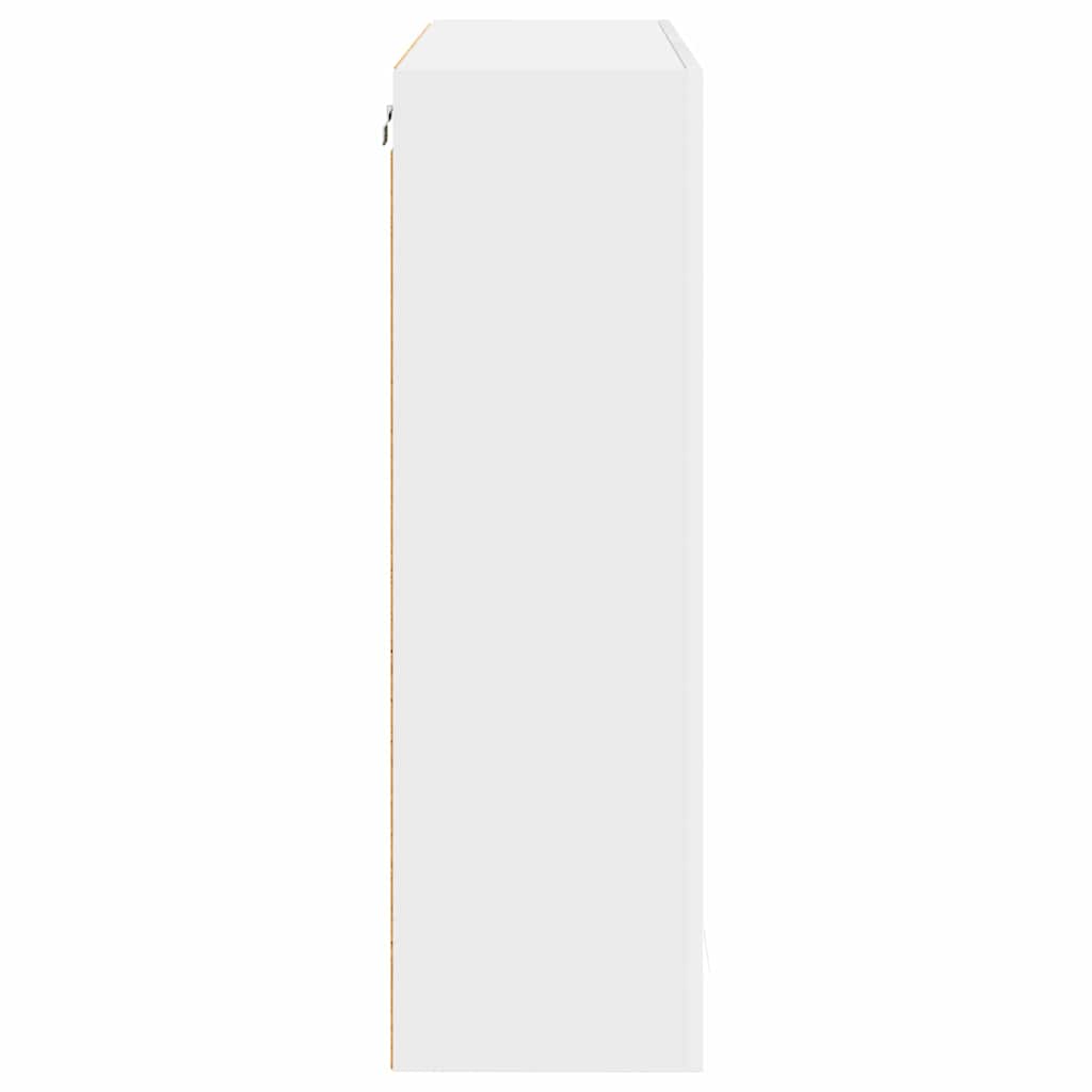 Hangkast met opslag Wit 80 x 31 x 100 cm Bewerkt hout is nu te koop bij PeponiXL, paradijselijk wonen!