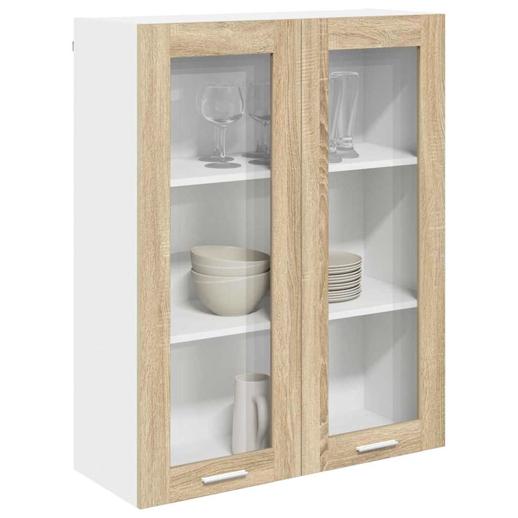 Hangkast met opslag Sonoma Eiken 80 x 31 x 100 cm Bewerkt hout is nu te koop bij PeponiXL, paradijselijk wonen!