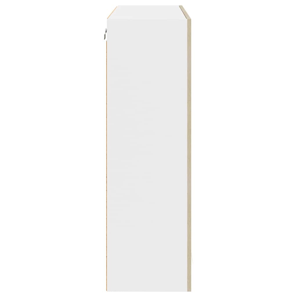 Hangkast met opslag Sonoma Eiken 80 x 31 x 100 cm Bewerkt hout is nu te koop bij PeponiXL, paradijselijk wonen!