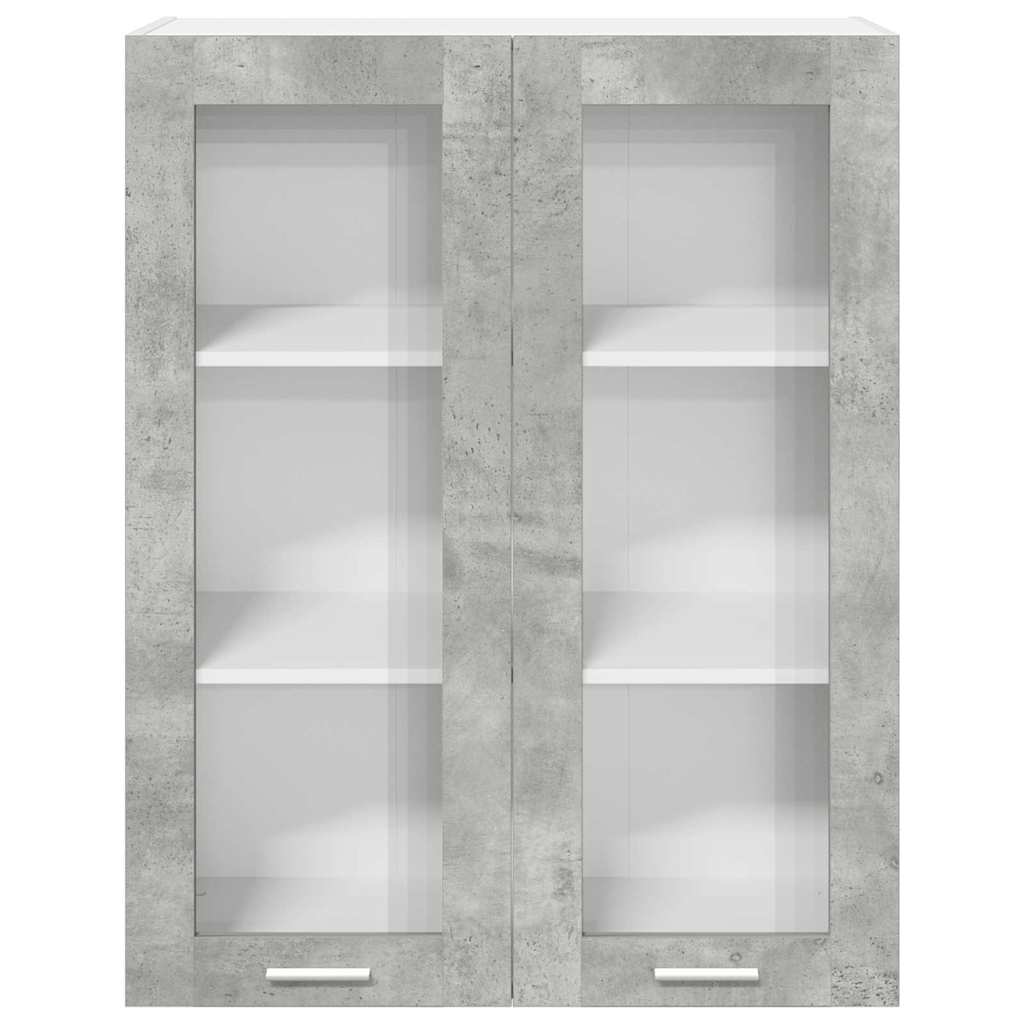 Hangkast met opslag Beton Grijs 80 x 31 x 100 cm Bewerkt hout is nu te koop bij PeponiXL, paradijselijk wonen!