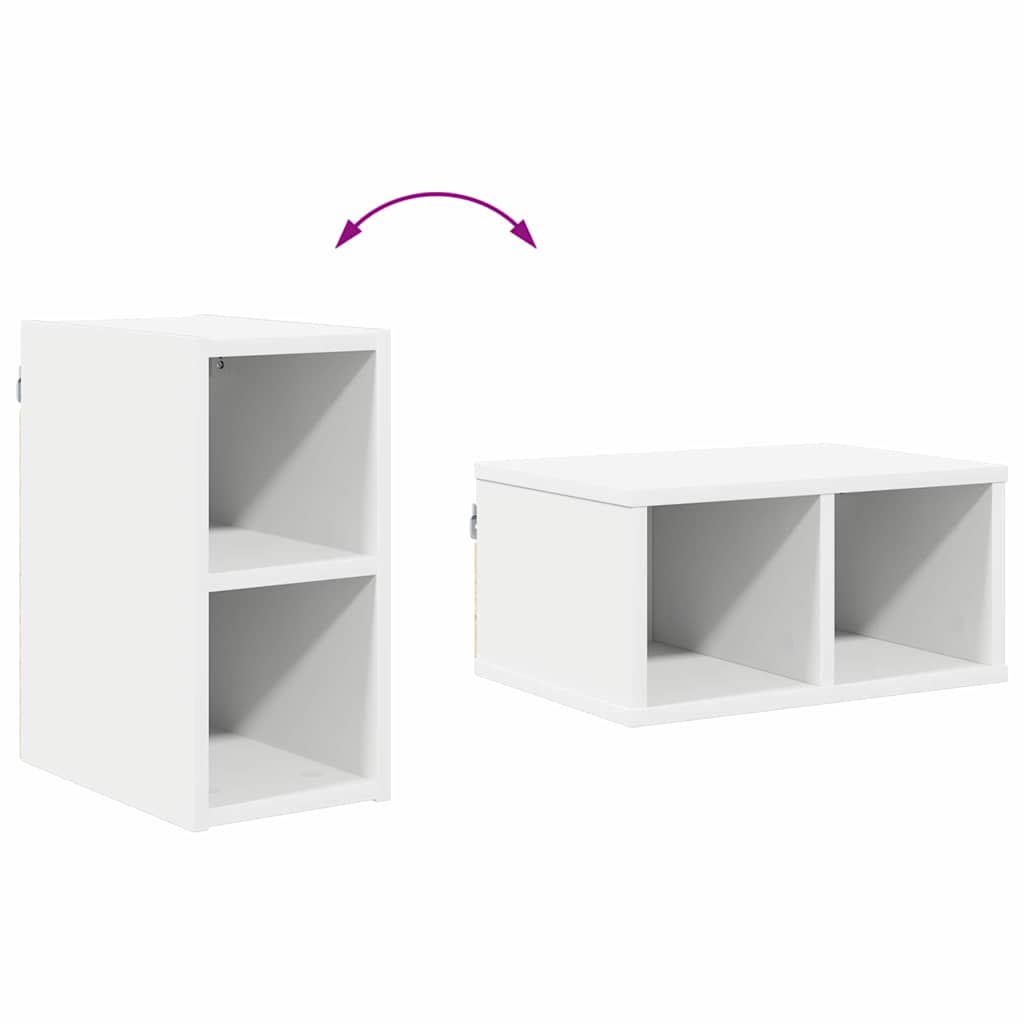 Hangkast met opslag Wit 20 x 29,5 x 40 cm Bewerkt hout is nu te koop bij PeponiXL, paradijselijk wonen!