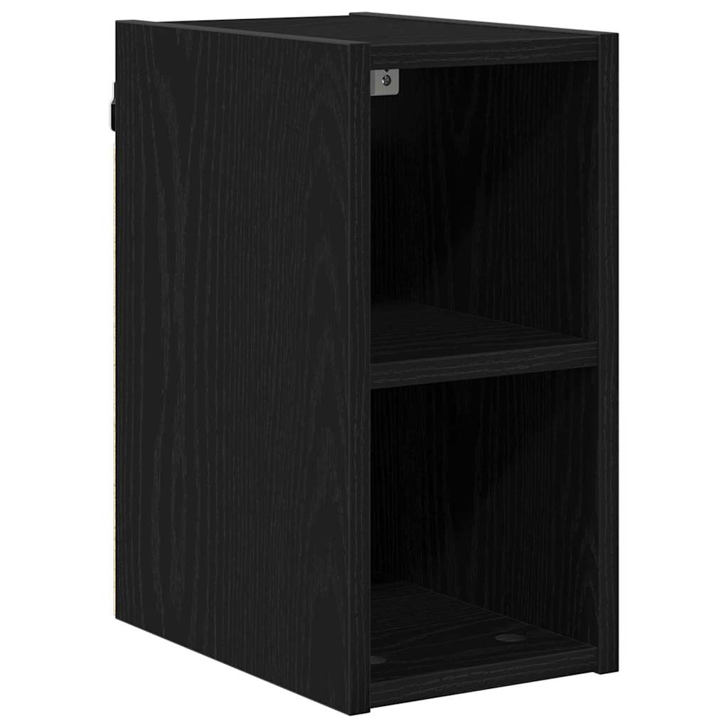 Hangkast met opslag Zwart Eiken 20 x 29,5 x 40 cm Bewerkt hout is nu te koop bij PeponiXL, paradijselijk wonen!