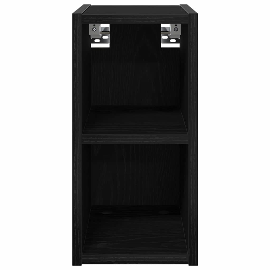 Hangkast met opslag Zwart Eiken 20 x 29,5 x 40 cm Bewerkt hout is nu te koop bij PeponiXL, paradijselijk wonen!