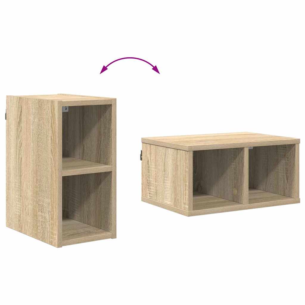 Hangkast met opslag Sonoma Eiken 20 x 29,5 x 40 cm Bewerkt hout is nu te koop bij PeponiXL, paradijselijk wonen!
