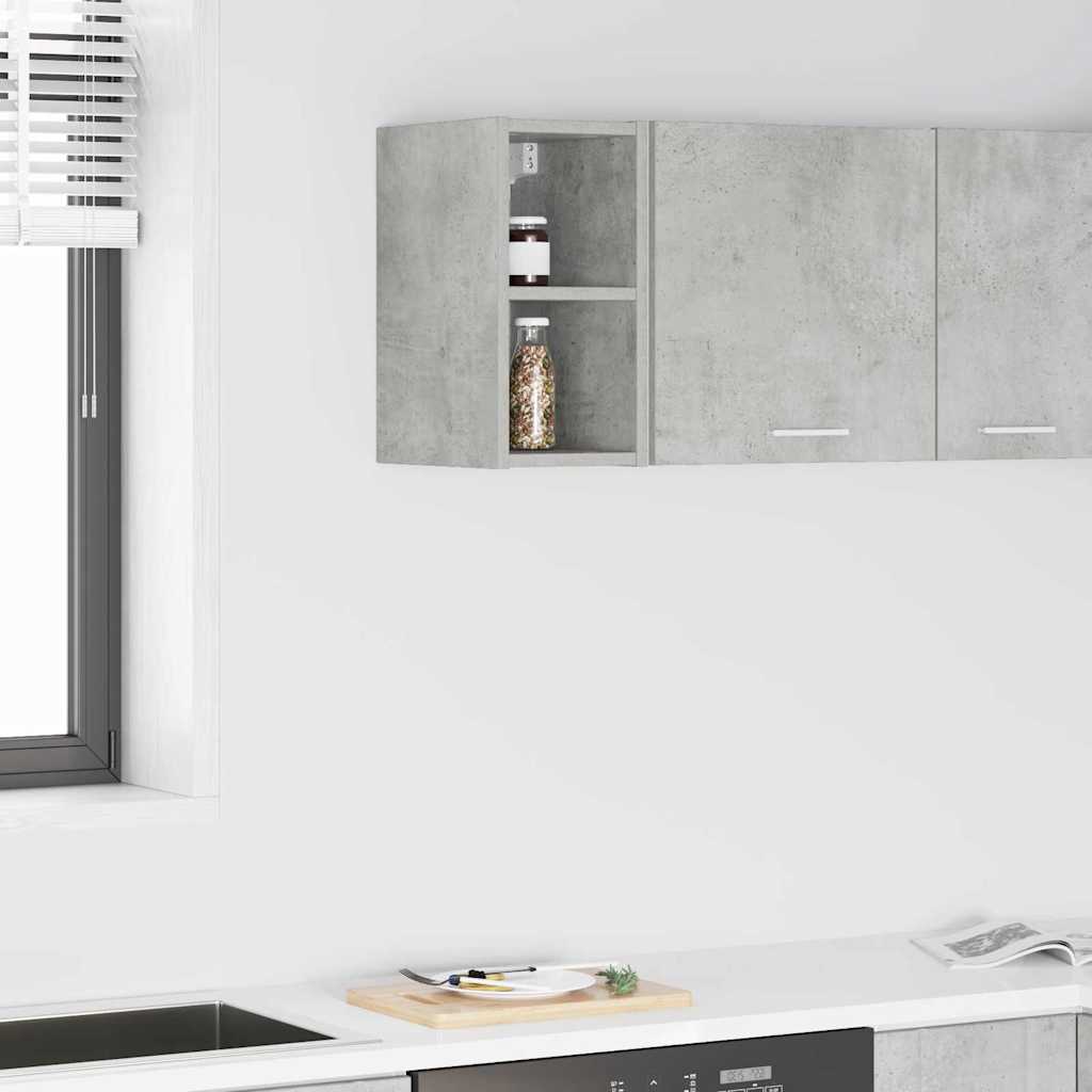 Hangkast met opslag Beton Grijs 20 x 29,5 x 40 cm Bewerkt hout is nu te koop bij PeponiXL, paradijselijk wonen!