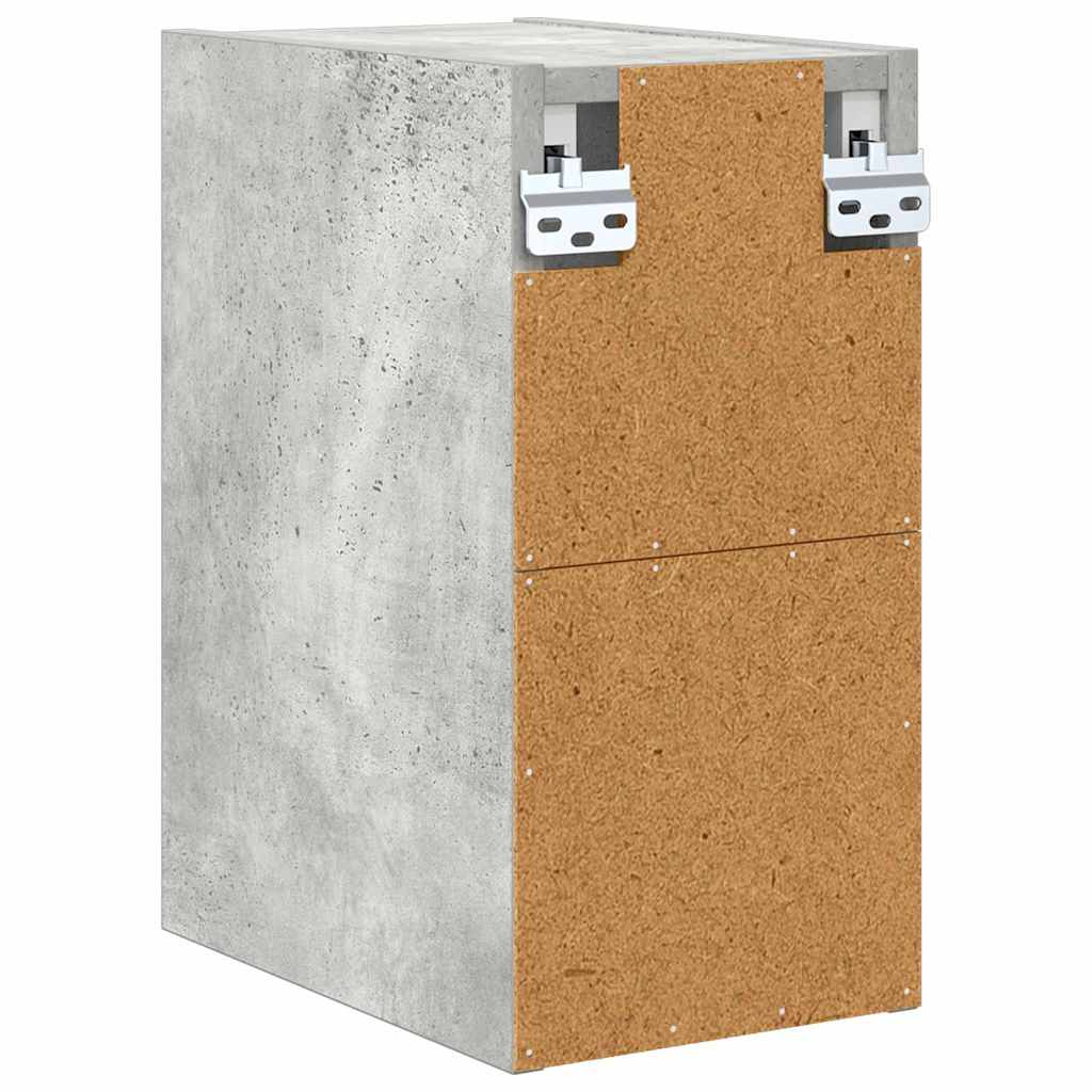 Hangkast met opslag Beton Grijs 20 x 29,5 x 40 cm Bewerkt hout is nu te koop bij PeponiXL, paradijselijk wonen!