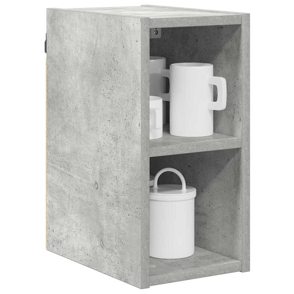 Hangkast met opslag Beton Grijs 20 x 29,5 x 40 cm Bewerkt hout is nu te koop bij PeponiXL, paradijselijk wonen!