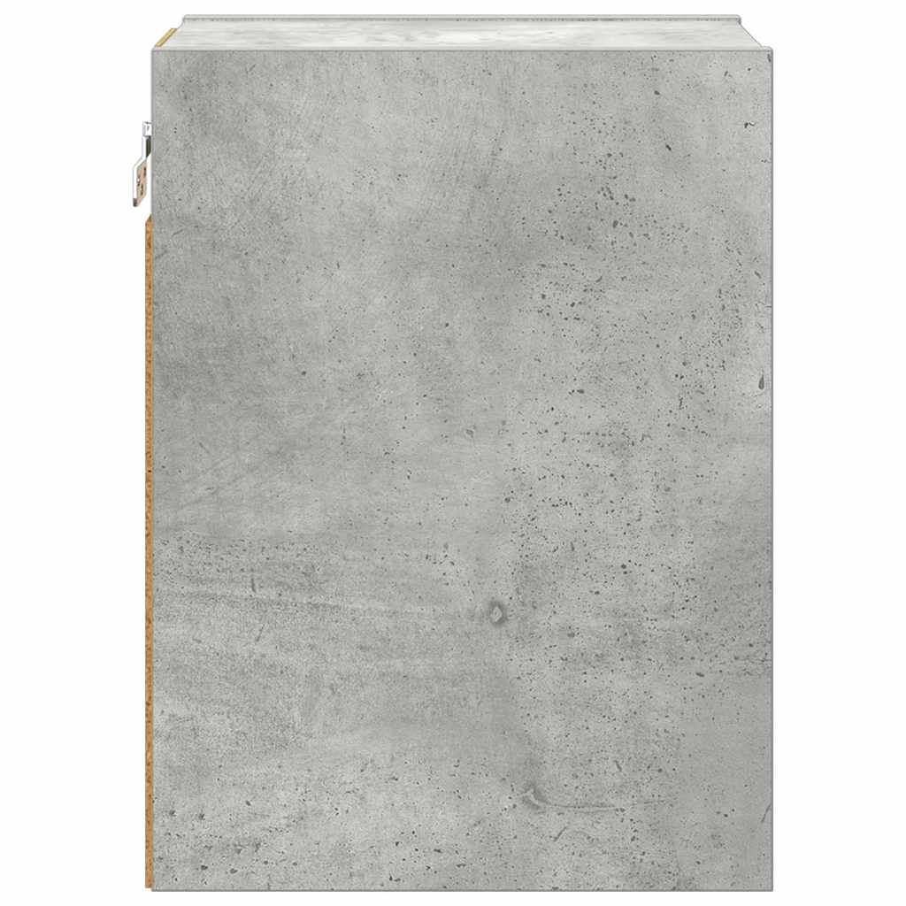 Hangkast met opslag Beton Grijs 20 x 29,5 x 40 cm Bewerkt hout is nu te koop bij PeponiXL, paradijselijk wonen!