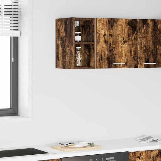Hangkast Gerookt eiken 20 x 29,5 x 40 cm Bewerkt hout is nu te koop bij PeponiXL, paradijselijk wonen!
