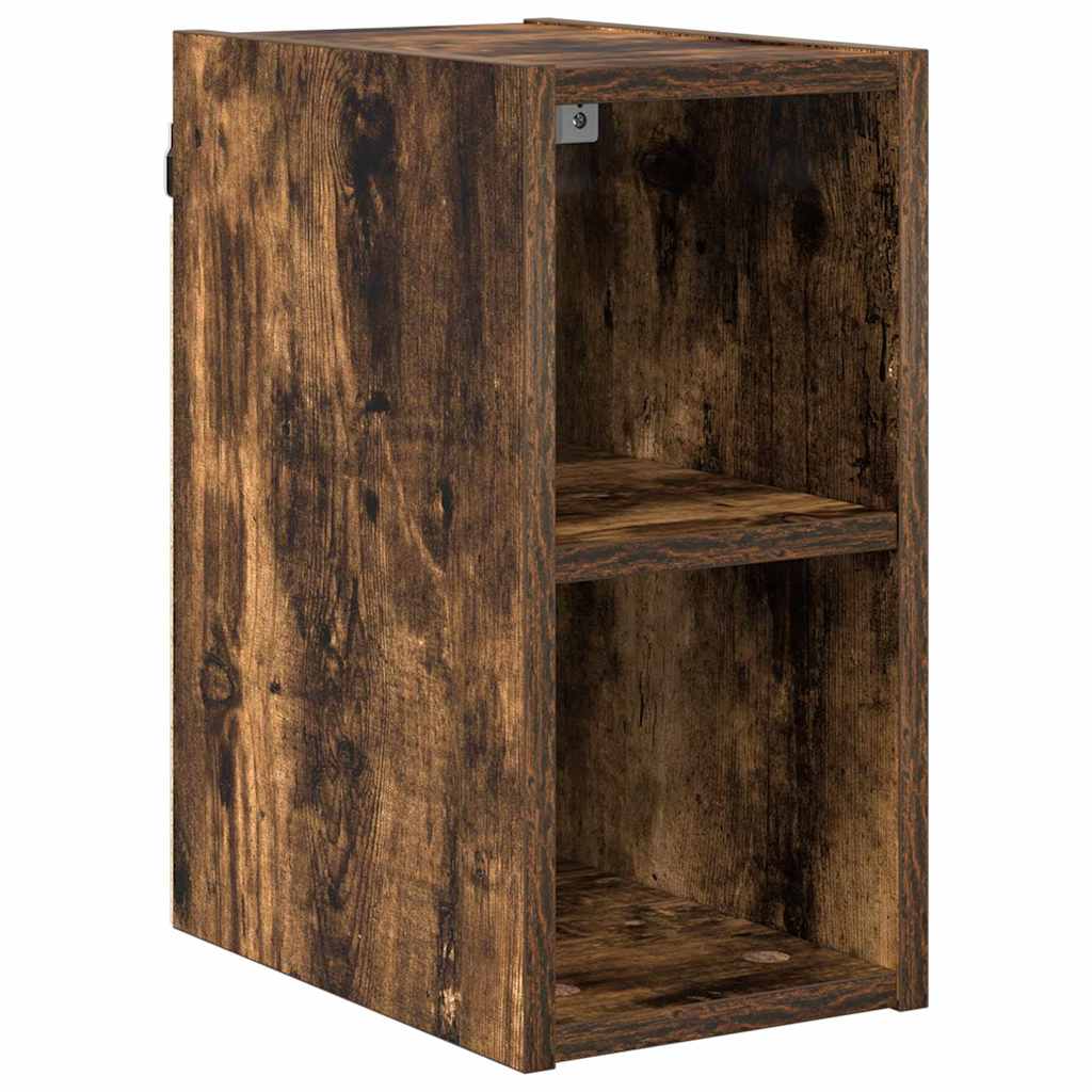 Hangkast Gerookt eiken 20 x 29,5 x 40 cm Bewerkt hout is nu te koop bij PeponiXL, paradijselijk wonen!
