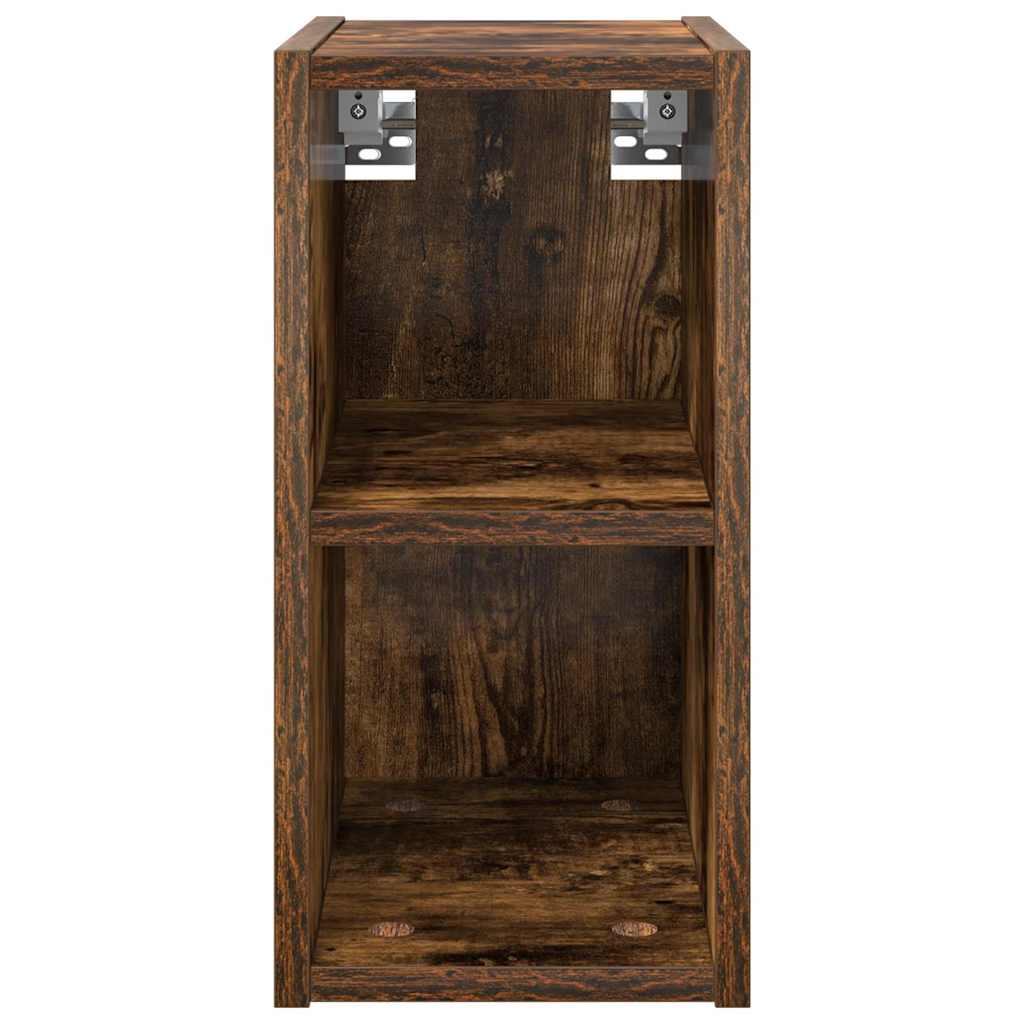 Hangkast Gerookt eiken 20 x 29,5 x 40 cm Bewerkt hout is nu te koop bij PeponiXL, paradijselijk wonen!
