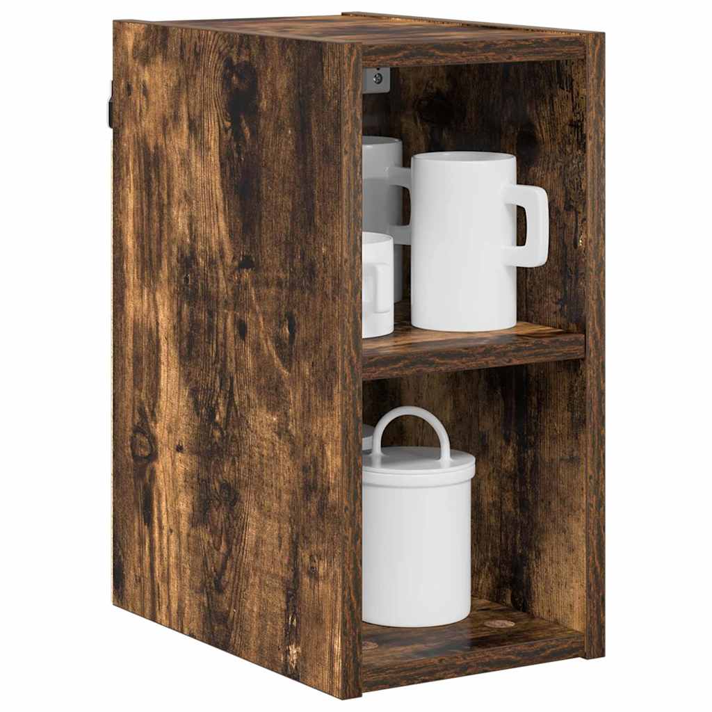 Hangkast Gerookt eiken 20 x 29,5 x 40 cm Bewerkt hout is nu te koop bij PeponiXL, paradijselijk wonen!