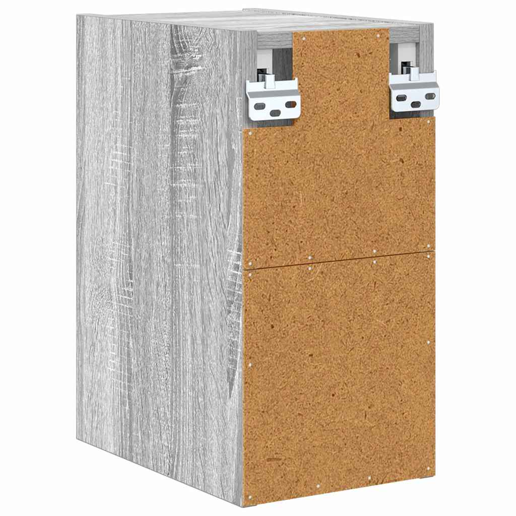 Hangkast met opslag Grijs Sonoma 20 x 29,5 x 40 cm Bewerkt hout is nu te koop bij PeponiXL, paradijselijk wonen!