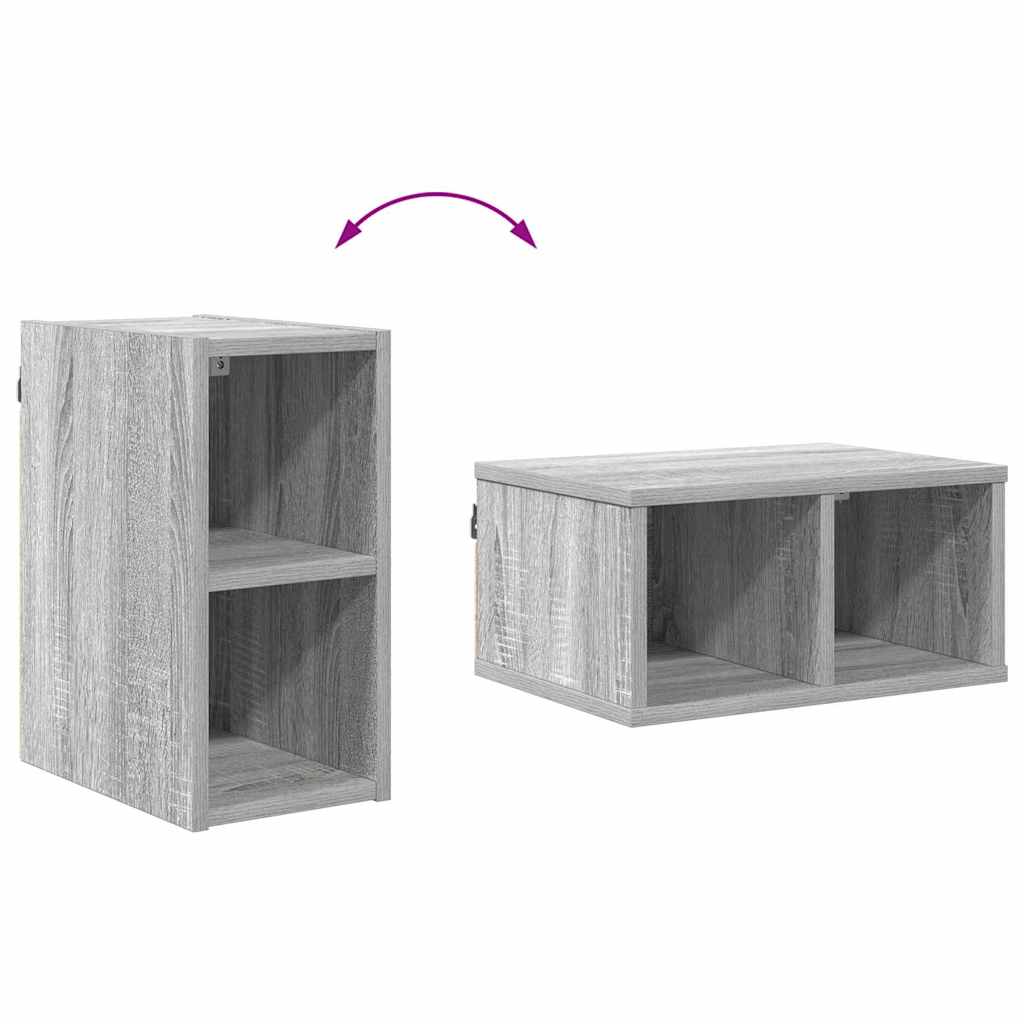 Hangkast met opslag Grijs Sonoma 20 x 29,5 x 40 cm Bewerkt hout is nu te koop bij PeponiXL, paradijselijk wonen!