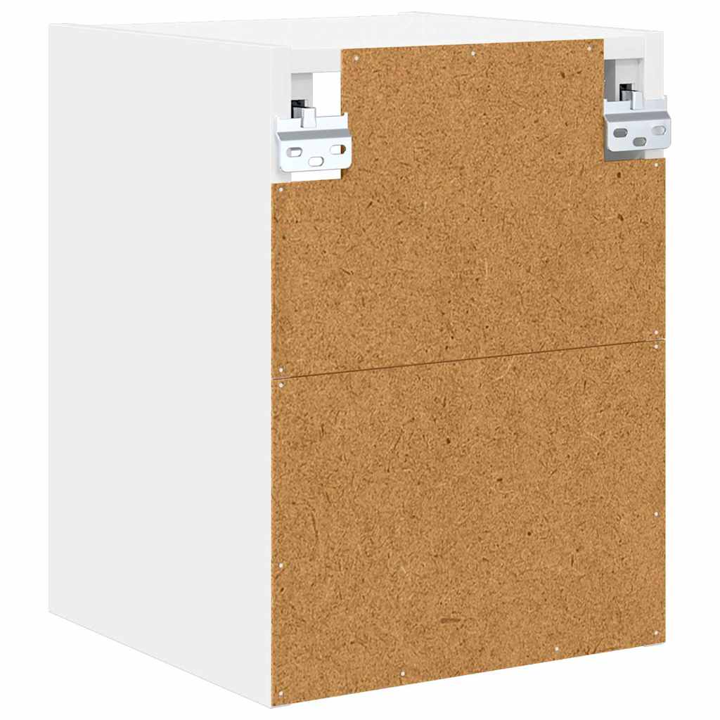 Hangkast met opslag Wit 30 x 29,5 x 40 cm Bewerkt hout is nu te koop bij PeponiXL, paradijselijk wonen!