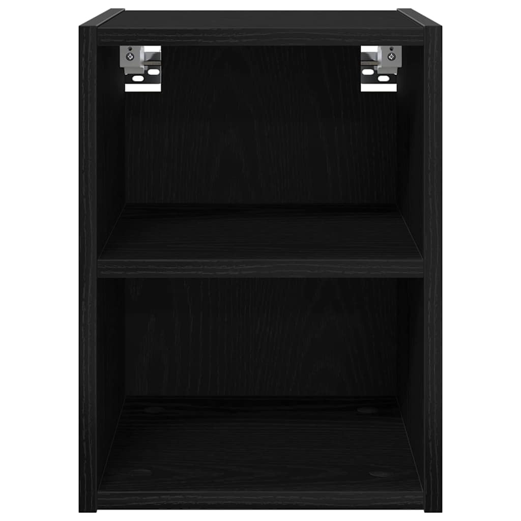 Hangkast met opslag Zwart Eiken 30 x 29,5 x 40 cm Bewerkt hout is nu te koop bij PeponiXL, paradijselijk wonen!