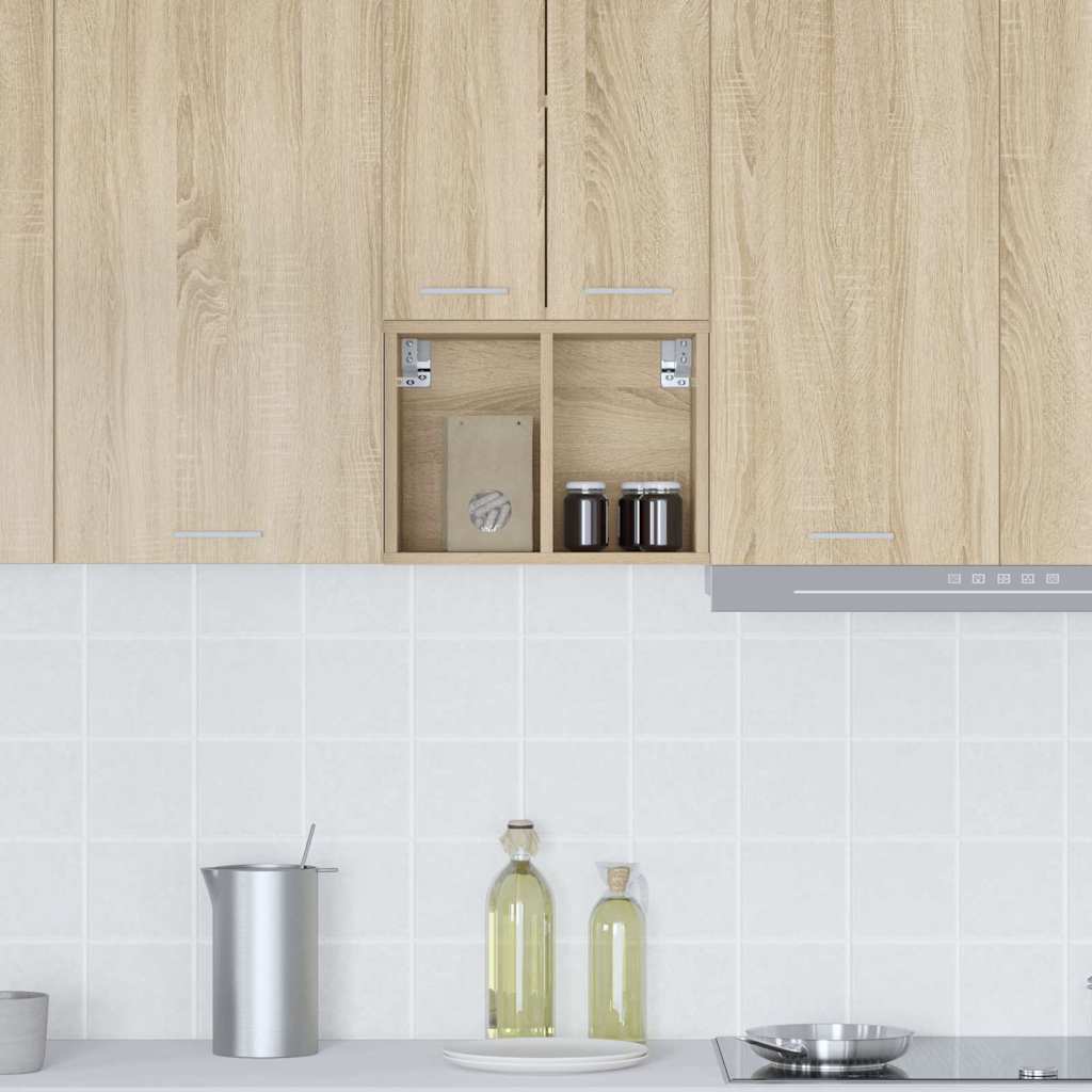 Hangkast met opslag Sonoma Eiken 30 x 29,5 x 40 cm Bewerkt hout is nu te koop bij PeponiXL, paradijselijk wonen!