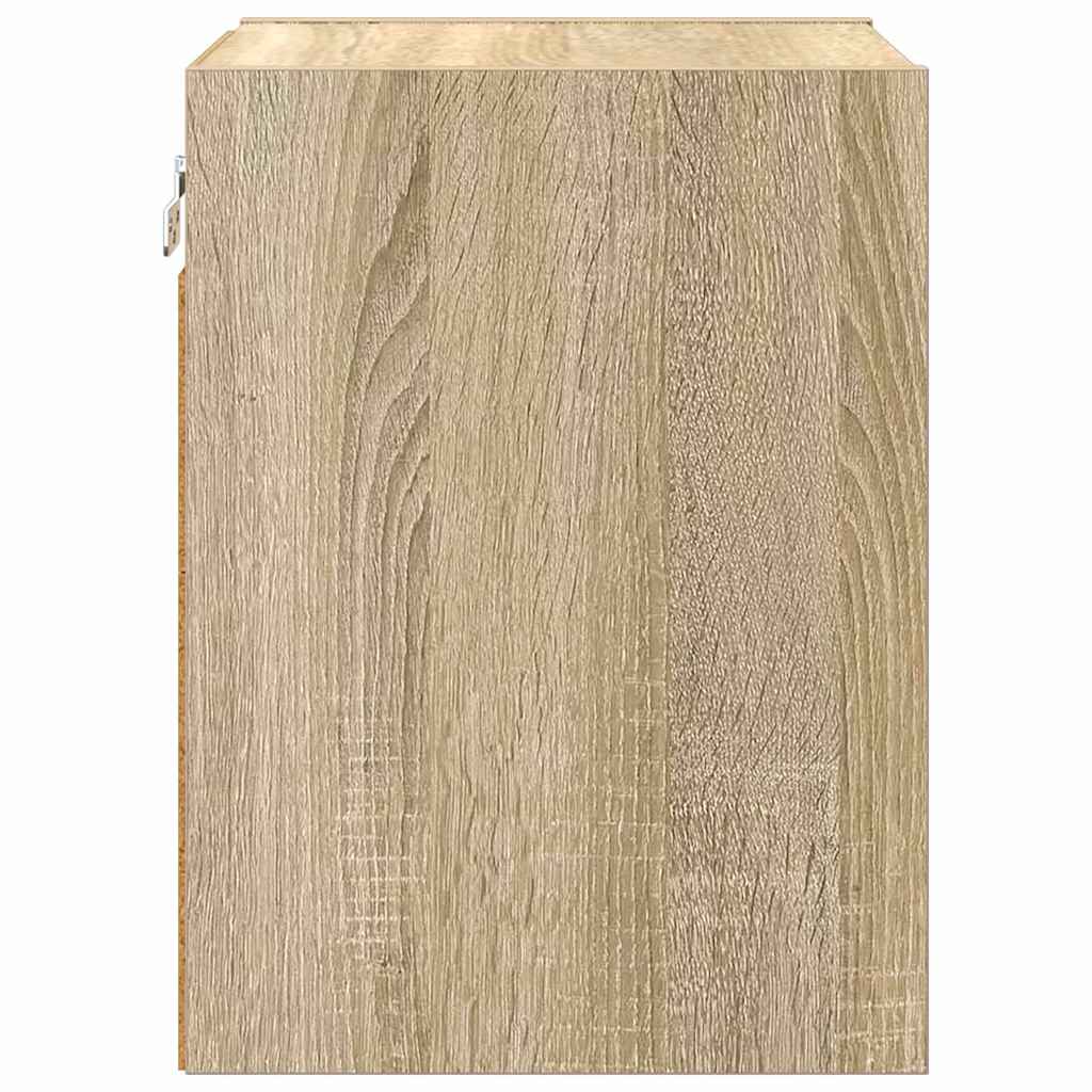 Hangkast met opslag Sonoma Eiken 30 x 29,5 x 40 cm Bewerkt hout is nu te koop bij PeponiXL, paradijselijk wonen!