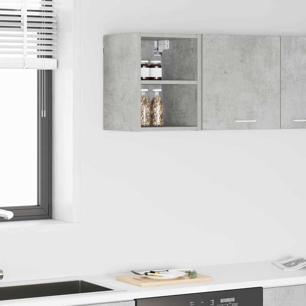 Hangkast met opslag Beton Grijs 30 x 29,5 x 40 cm Bewerkt hout is nu te koop bij PeponiXL, paradijselijk wonen!