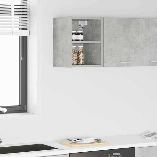 Hangkast met opslag Beton Grijs 30 x 29,5 x 40 cm Bewerkt hout is nu te koop bij PeponiXL, paradijselijk wonen!