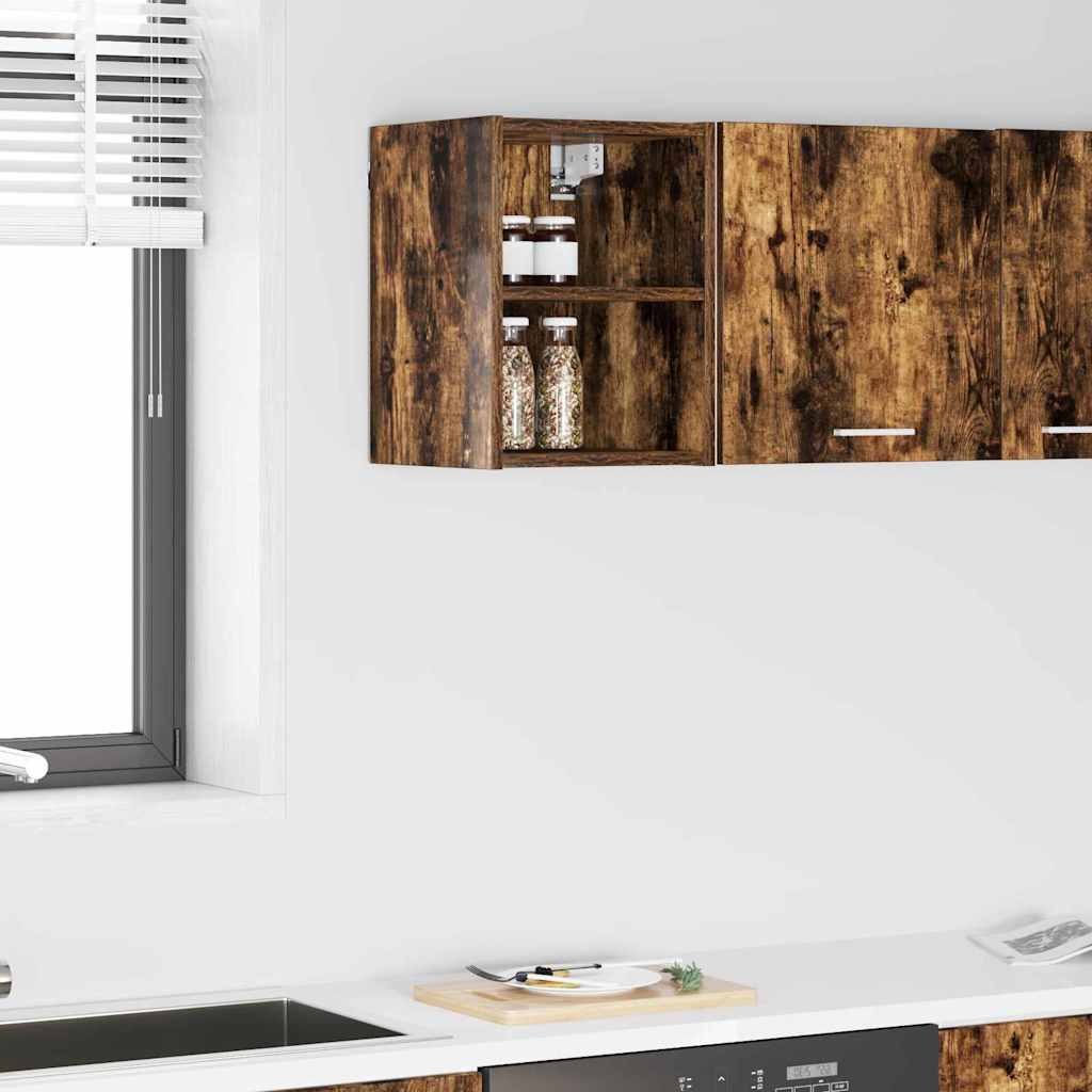 Hangkast Gerookt eiken 30 x 29,5 x 40 cm Bewerkt hout is nu te koop bij PeponiXL, paradijselijk wonen!