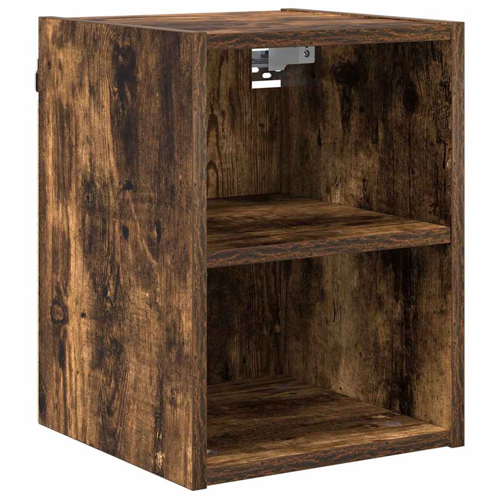 Hangkast Gerookt eiken 30 x 29,5 x 40 cm Bewerkt hout is nu te koop bij PeponiXL, paradijselijk wonen!