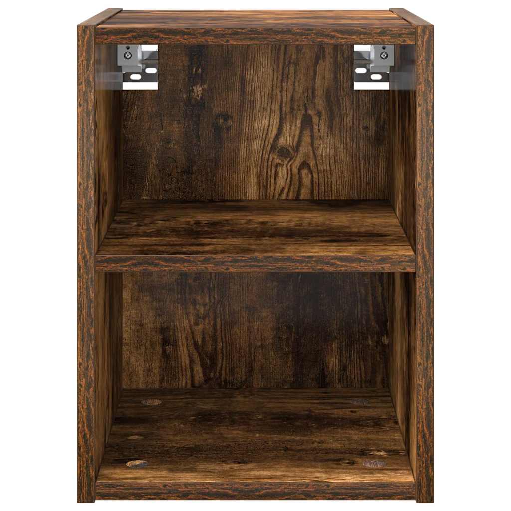 Hangkast Gerookt eiken 30 x 29,5 x 40 cm Bewerkt hout is nu te koop bij PeponiXL, paradijselijk wonen!
